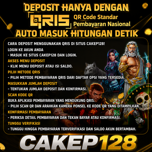 Deposit QRIS 1 Detik, Saldo Langsung Masuk! Mudah, cepat, dan praktis. Nikmati pengalaman bermain terbaik hanya di CAKEP128.